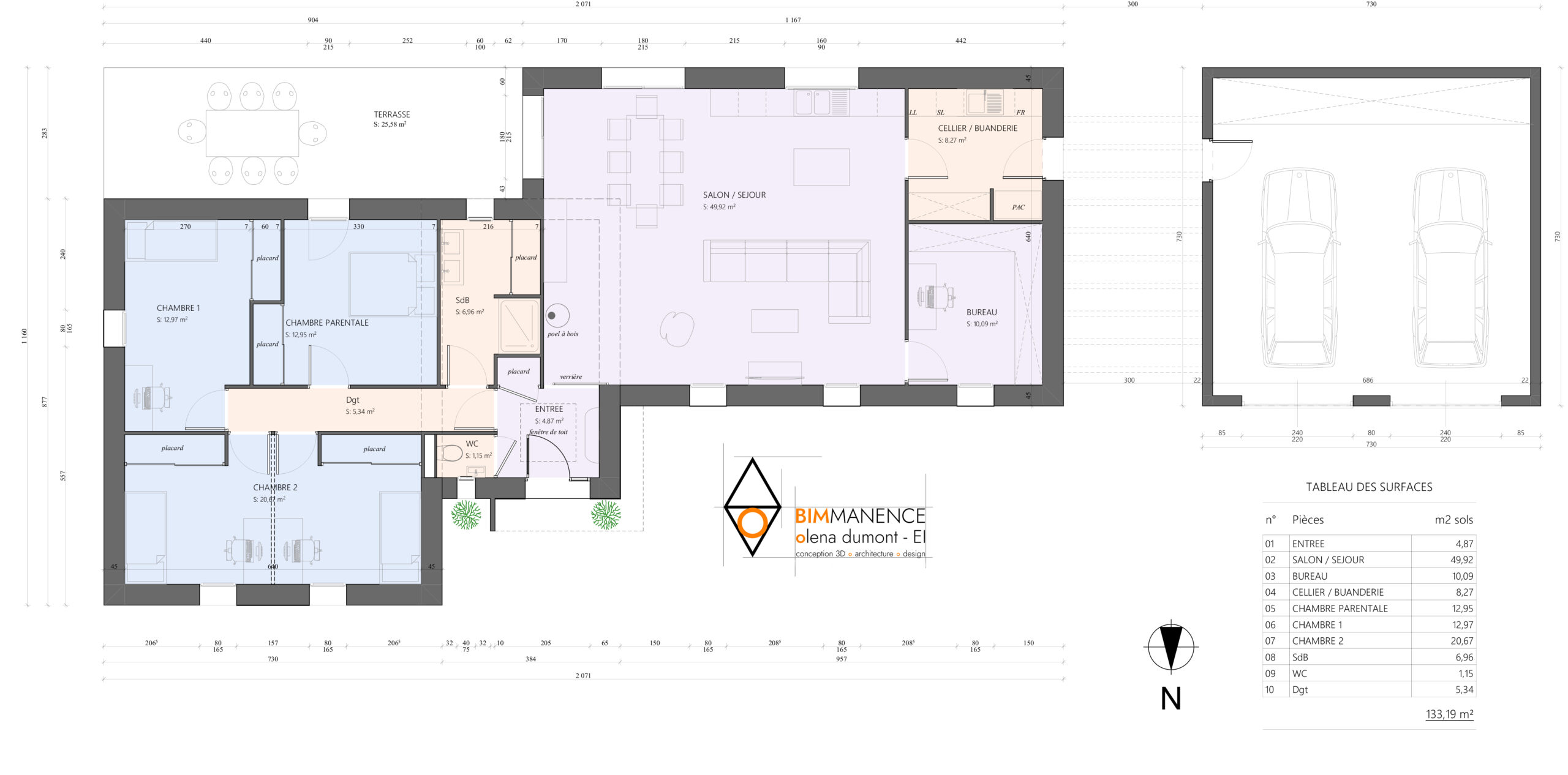 Esquisse du projet BIM Manence Olena Dumont Architecte D concept projet modeling design (1)