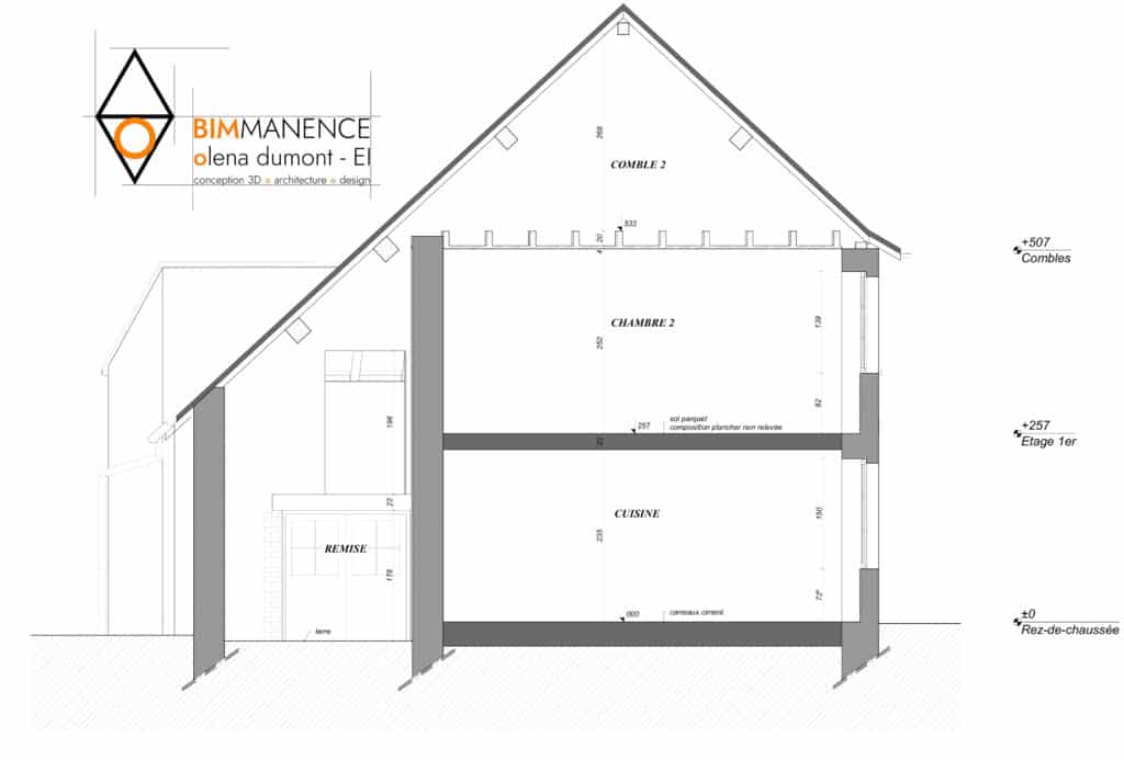 Etat des lieux Conception 3D BIM Manence Olena Dumont Architecte concept projet bim modeling design (5)