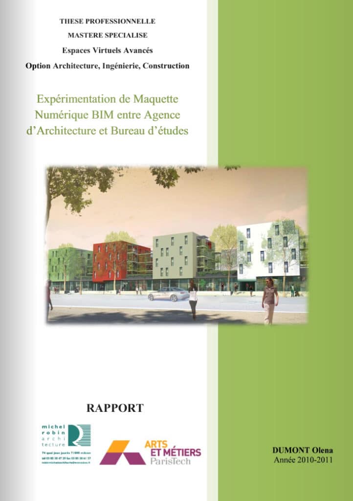 Expérimentation de Maquette Numérique BIM entre Agence d'architecture et Bureau d'études Olena Dumont Architecte Architecture Design Conception 3D Bim modeling Permis de construire 71