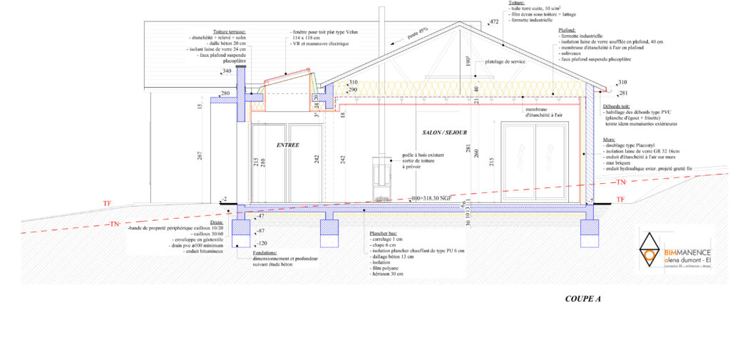 Olena Dumont Architecte Architecture Design Conception 3D Bim modeling Permis de construire 71