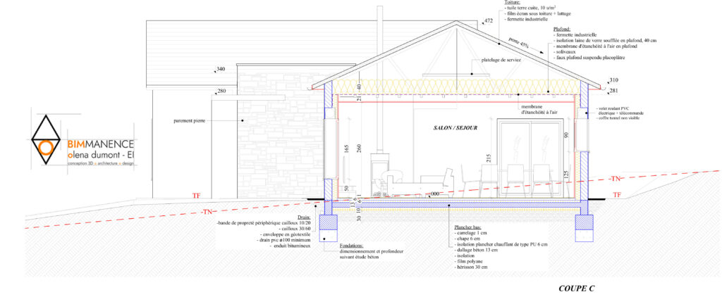 Olena Dumont Architecte Architecture Design Conception 3D Bim modeling Permis de construire 71