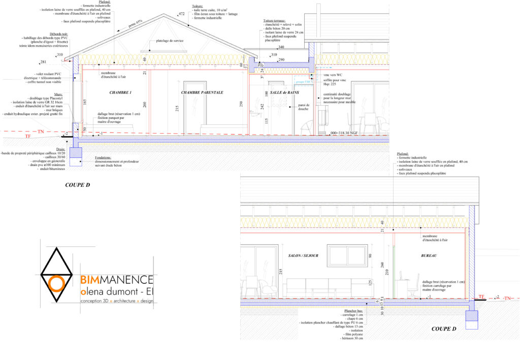Olena Dumont Architecte Architecture Design Conception 3D Bim modeling Permis de construire 71