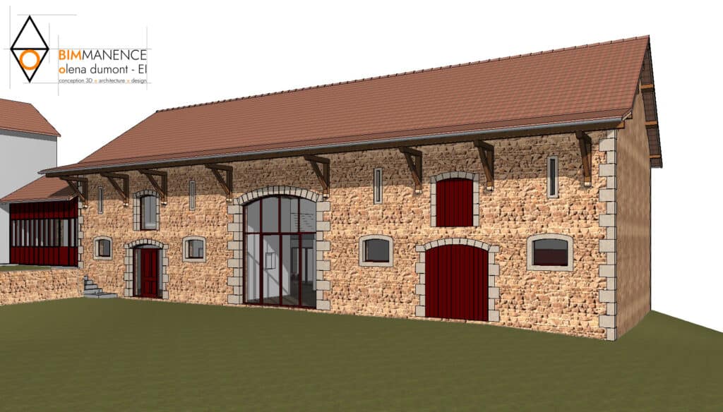 Mission conception 3D BIM Manence Olena Dumont Architecte D concept projet modeling design (1) dépôt permis de construire