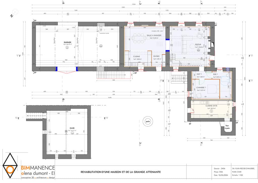 Olena Dumont Architecte Architecture Design Conception 3D Bim modeling Permis de construire 71