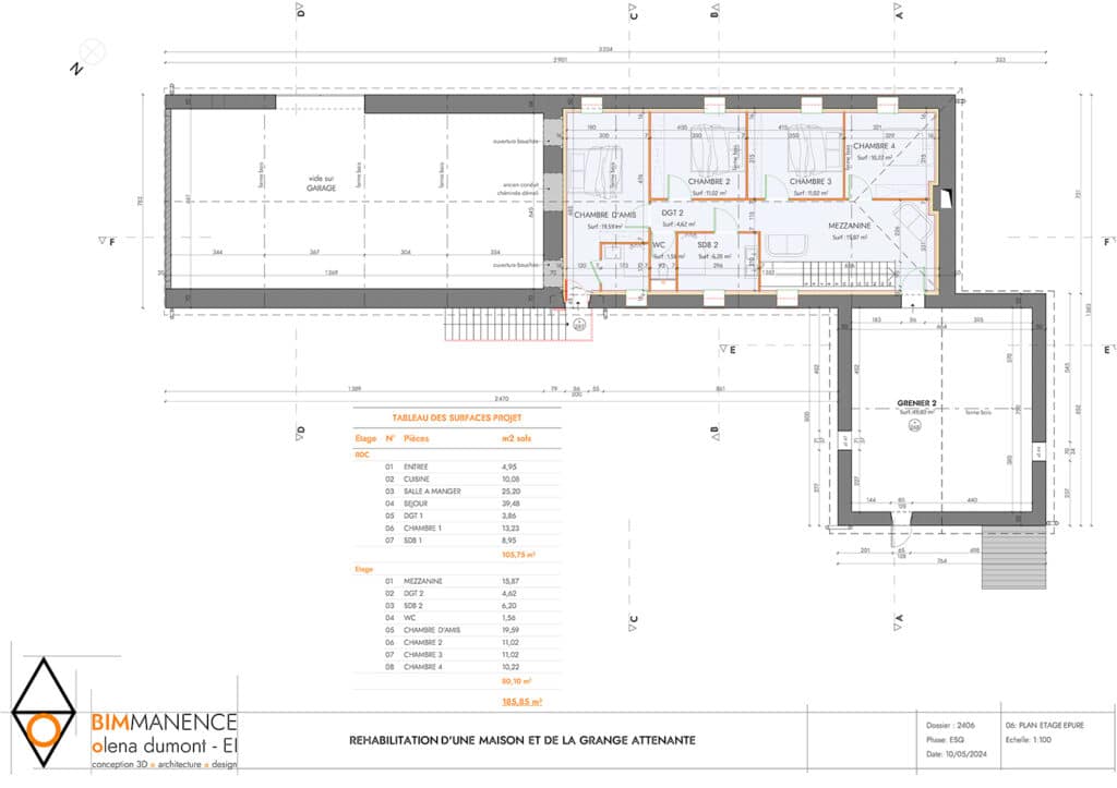 Olena Dumont Architecte Architecture Design Conception 3D Bim modeling Permis de construire 71