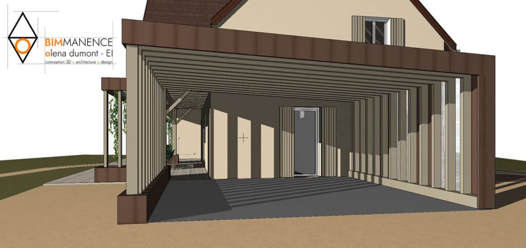 Olena Dumont Architecte Architecture Design Conception 3D Bim modeling Permis de construire 71