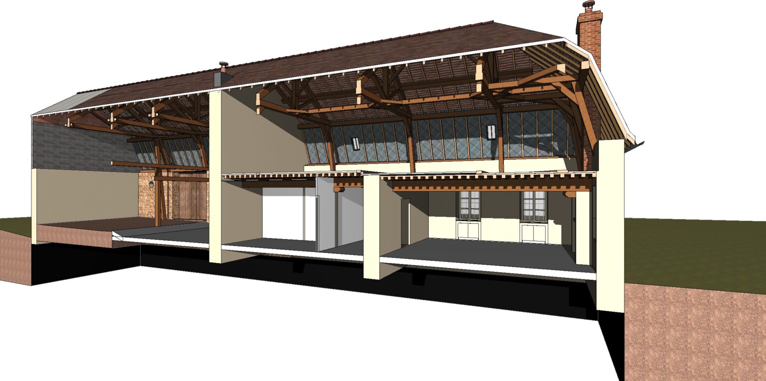 1 Etat des lieux Conception 3D BIMManence Olena Dumont Architecte concept projet bim modeling design dépôt permis de construire