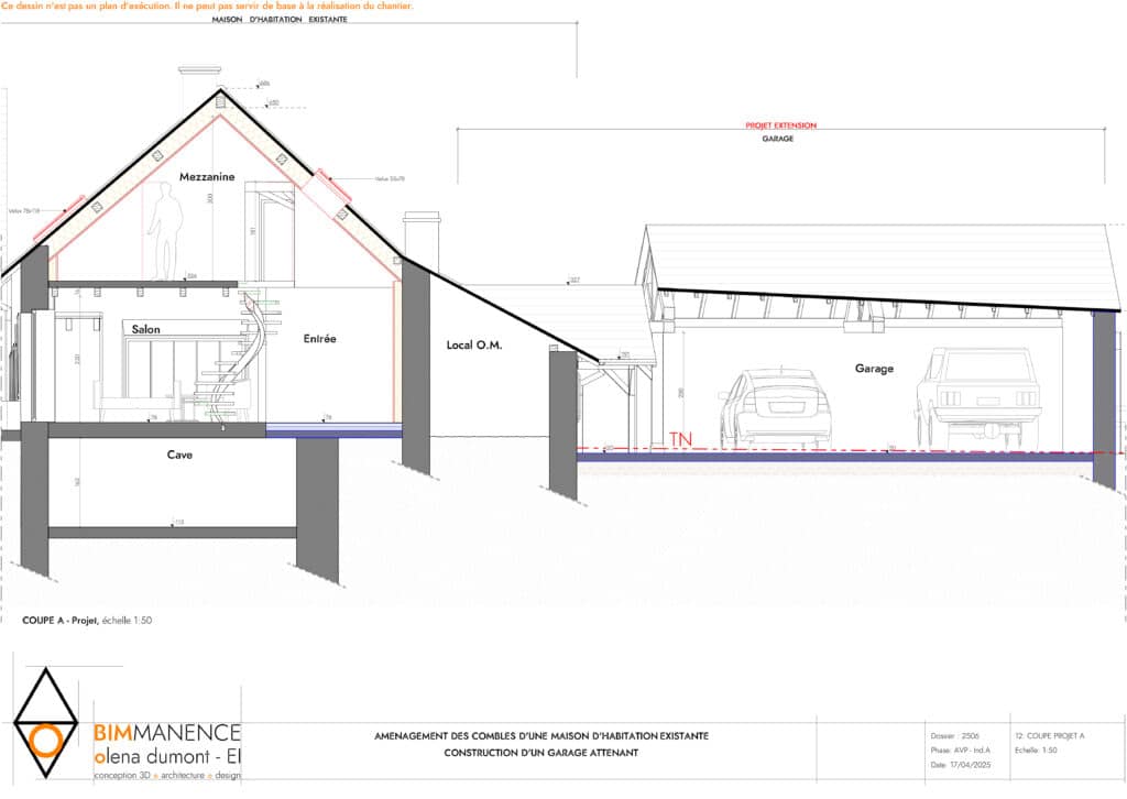 avp 2 Olena Dumont Architecte Architecture Design Conception 3D Bim modeling Permis de construire 71 BimManence Mission avant projet